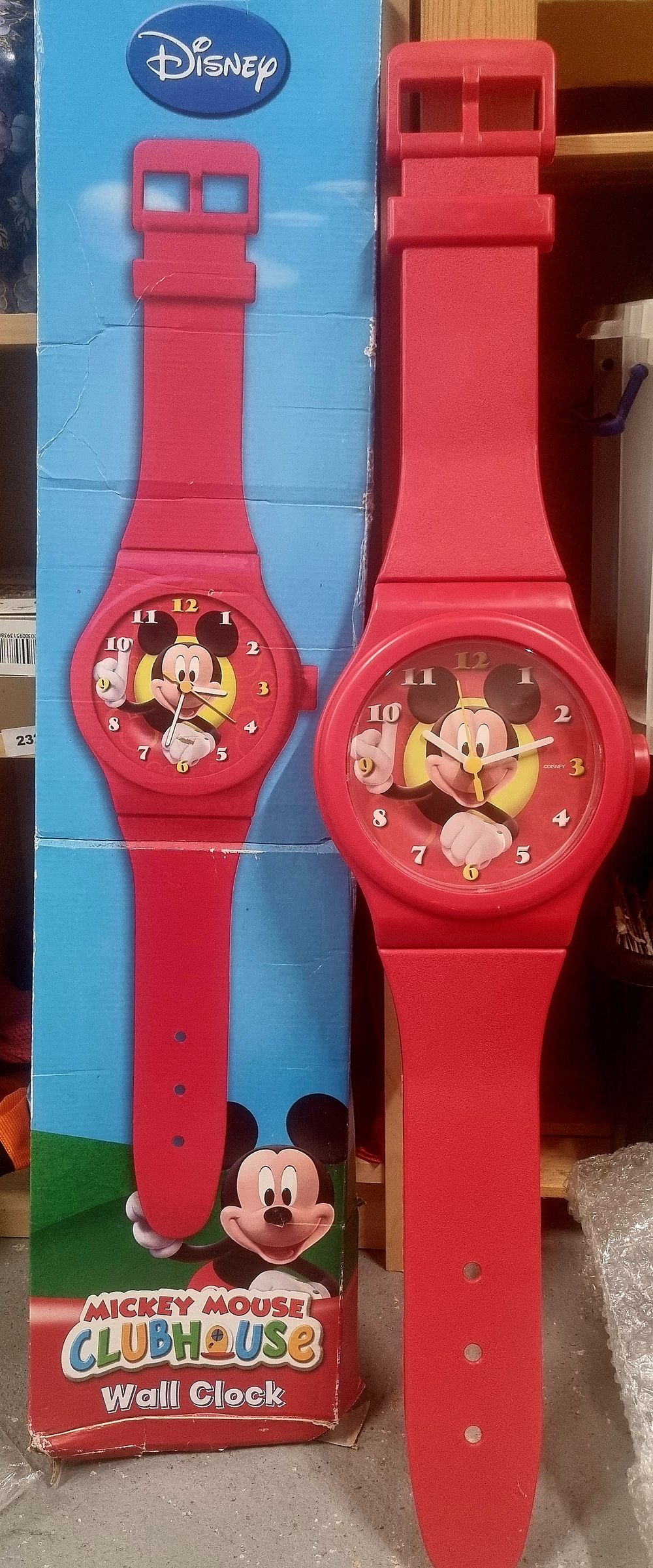 Lot 141A: Mickey Mouse Club house wall clock