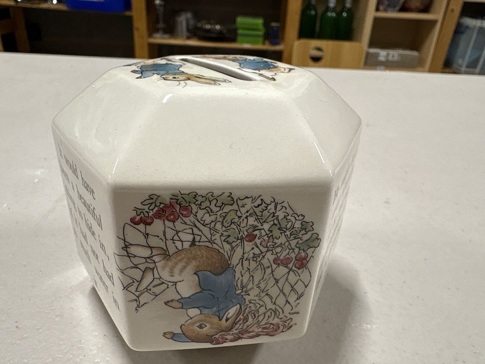 Lot 58a: Wedgewood Peter Rabbit Money Box