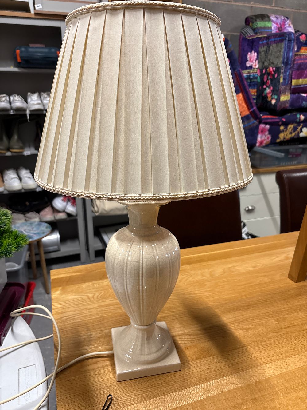 Lot 339: Tall House of Fraser Table Lamp