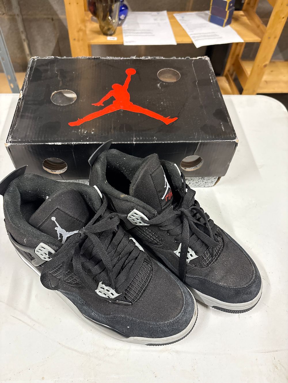 Lot 179: Boxed used pair of Nike Air Jordan Trainers