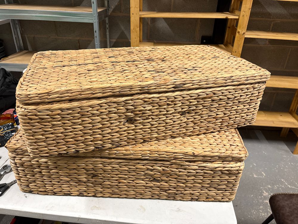 Lot 186: Two Under bed storage boxes