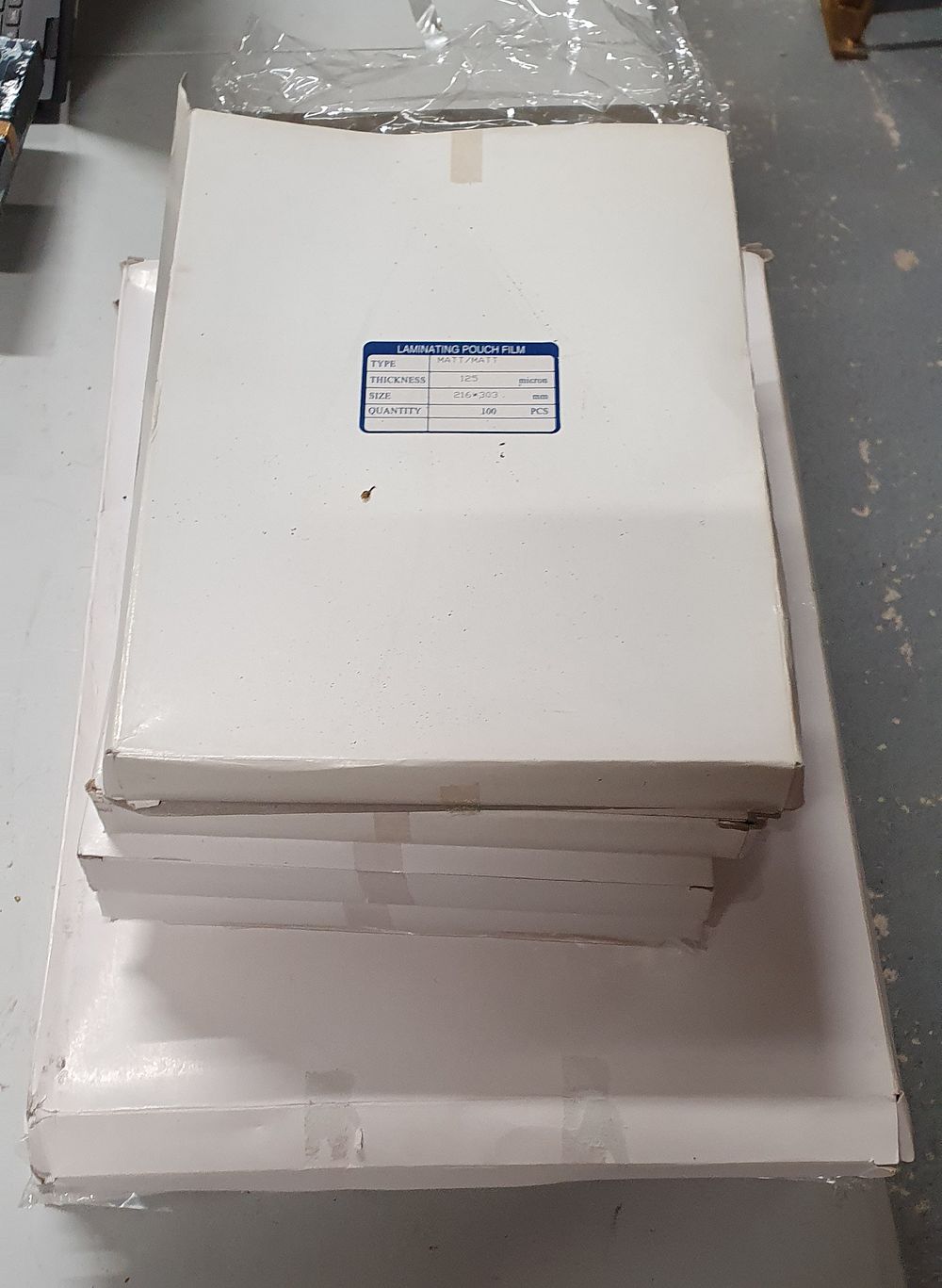 Lot 203: Laminating pouch film
