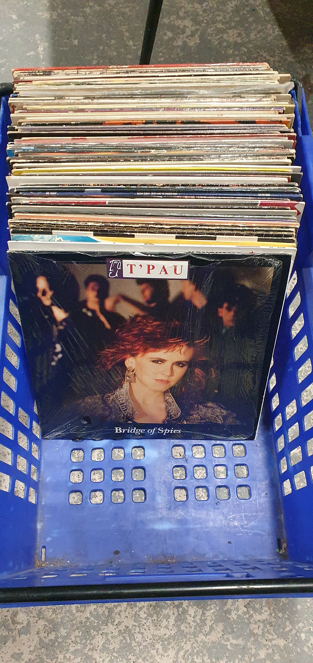 Lot 212: Box of over 60 vinyl records