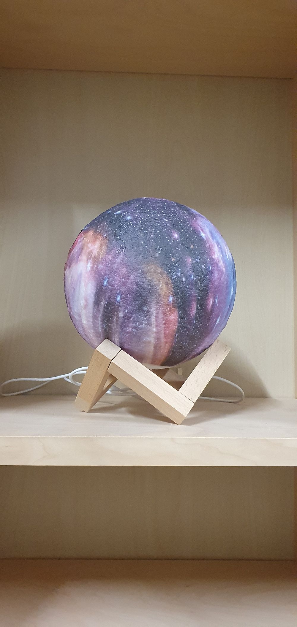 Lot 231: Moon lamp / nightlight with stand