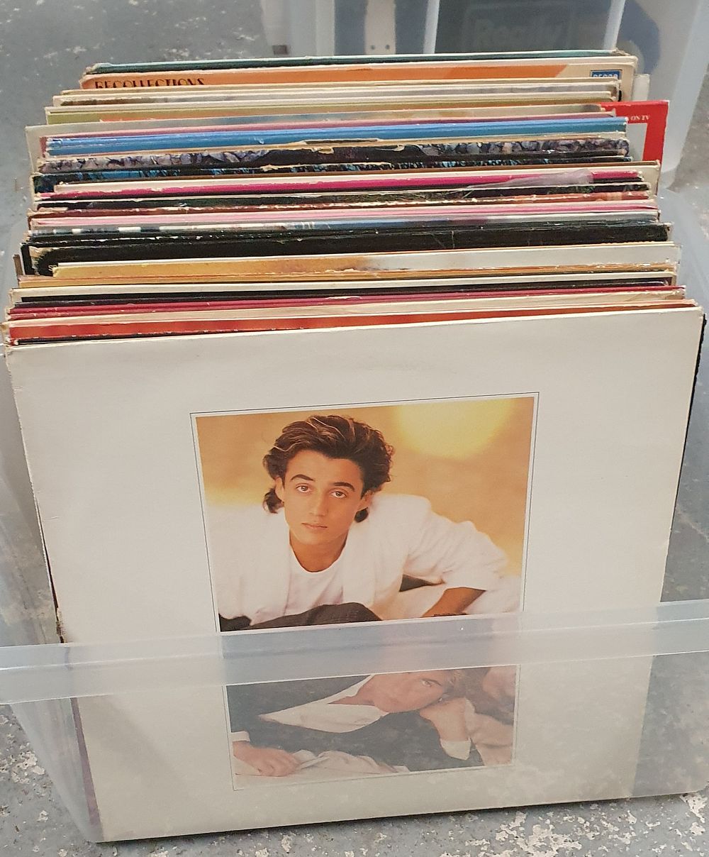 Lot 235: Box of over 70 vinyl records