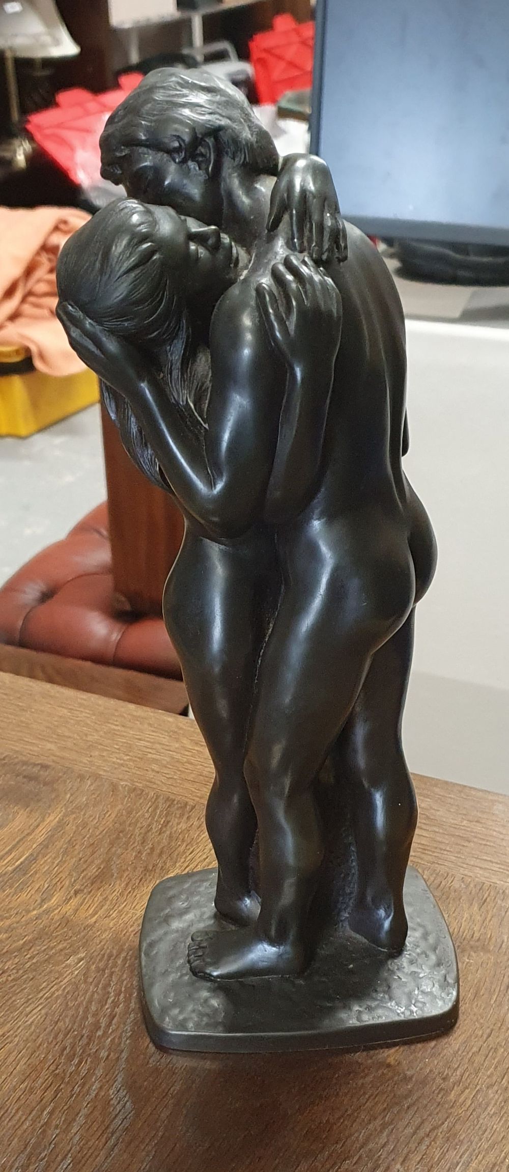 Lot 246: Heredities cold cast bronze Adam and Eve sculpture