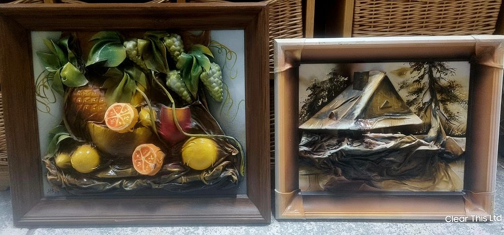 Lot 260: 2 3D framed art peices