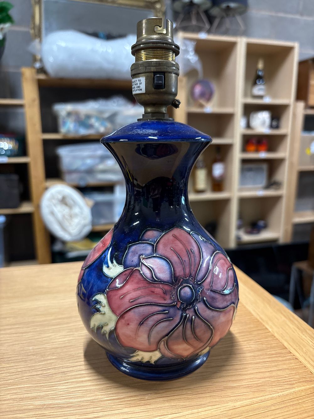 Lot 270: Moorcroft Table Lamp