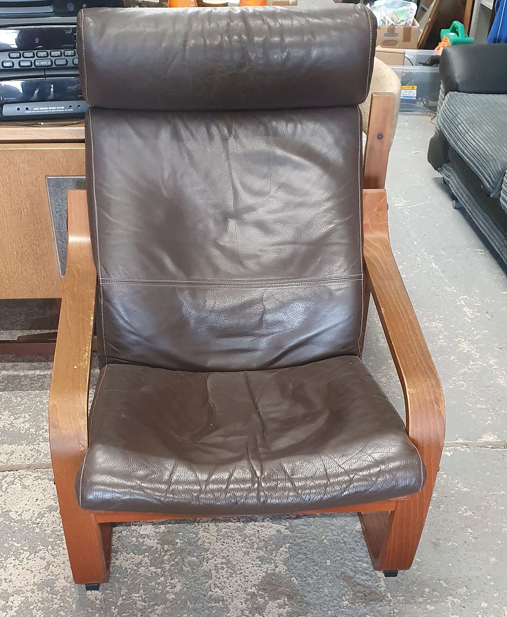 Lot 298: IKEA Poang armchair