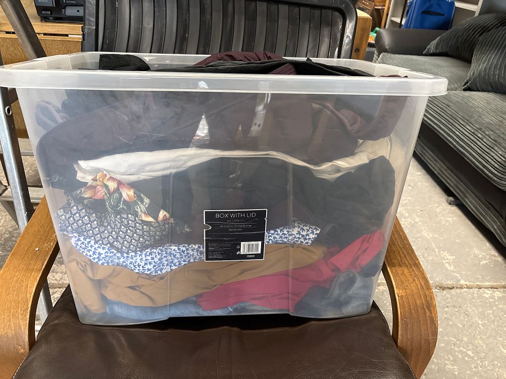 Lot 300: Large Box of Clothing Lots New With Tags