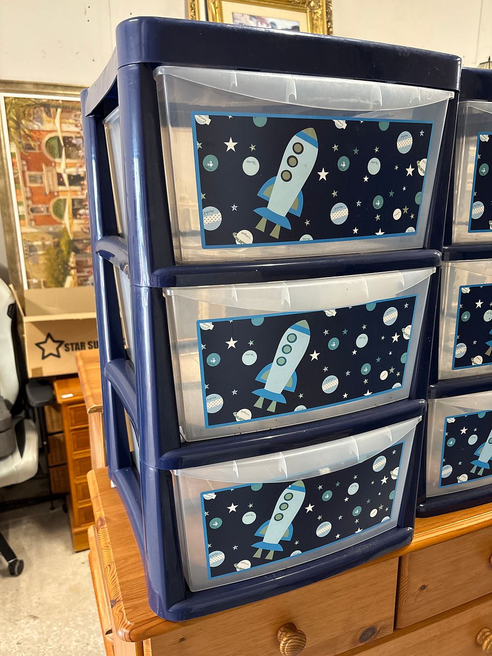 Lot 312: Set of Lightweight Plastic Drawers