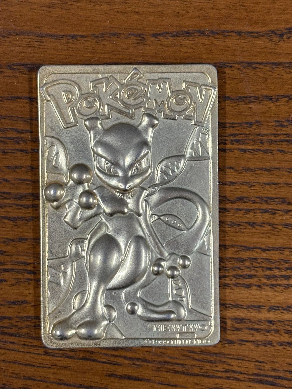 Lot 125a: Very Collectable Pokémon Gold Plated Trading Card