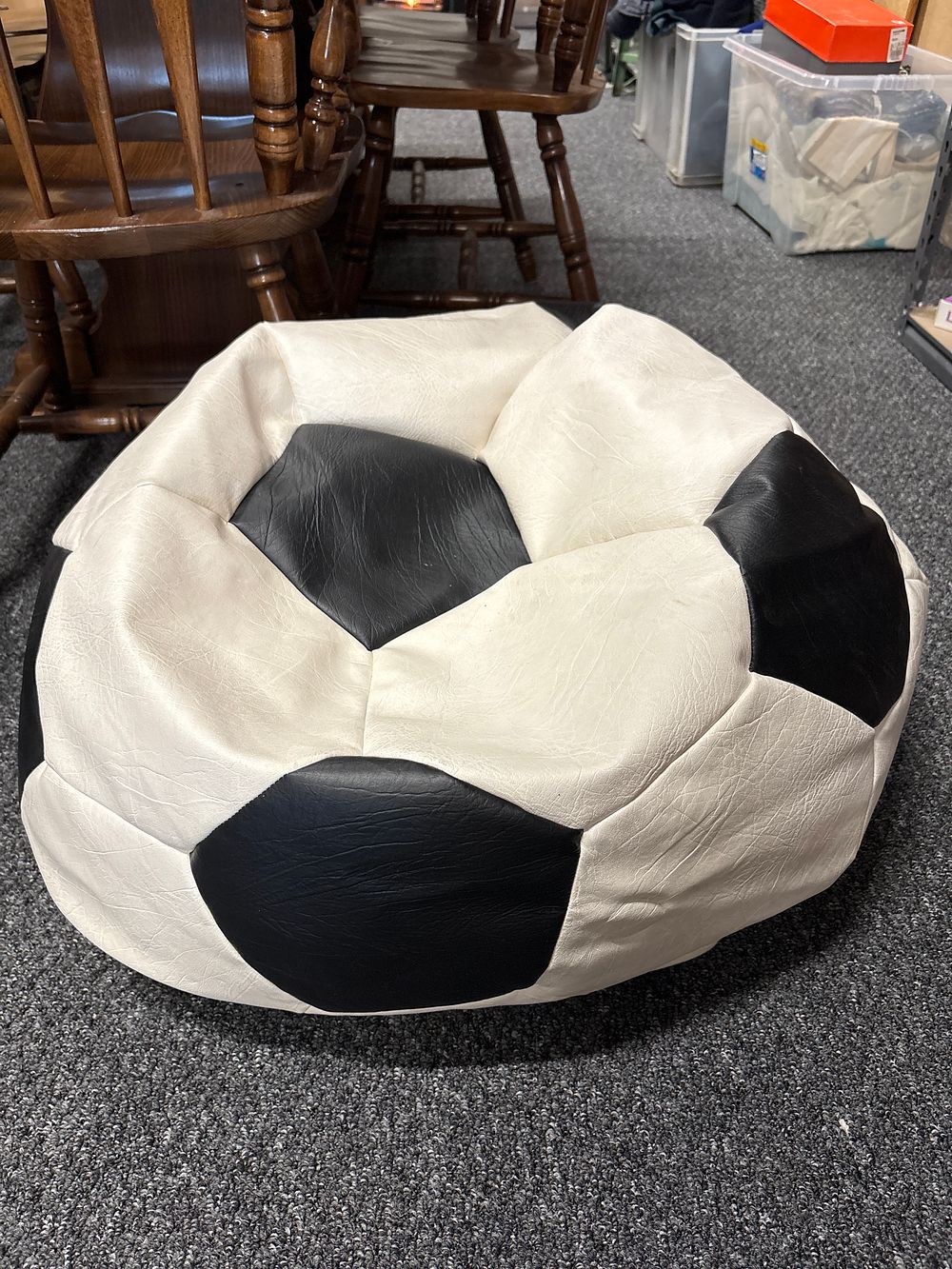 Lot 177: Football Bean Bag