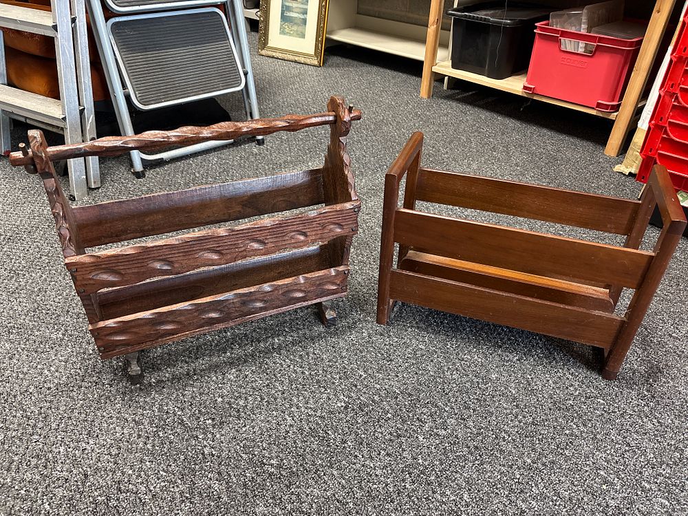 Lot 193: Two Magazines Racks