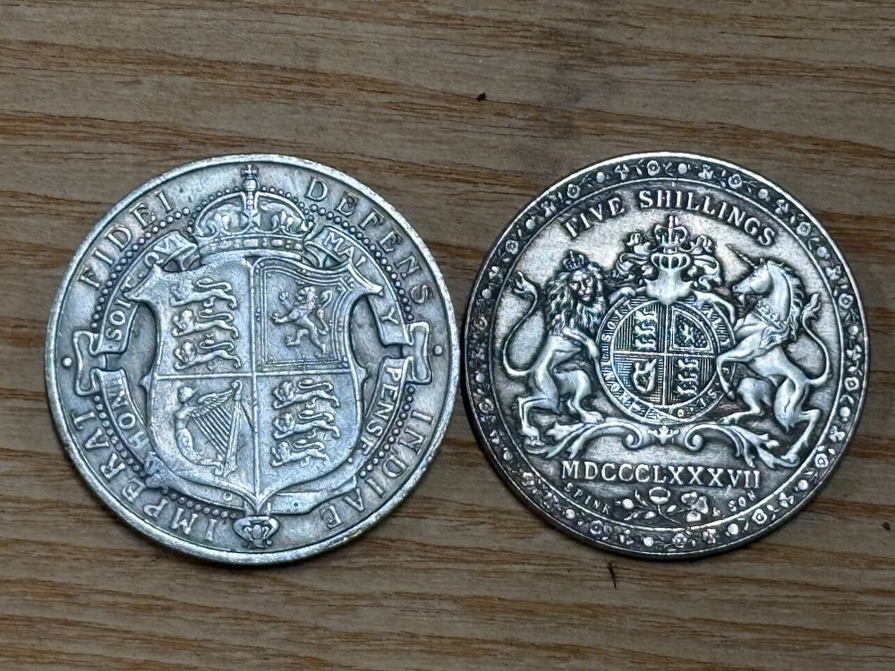 Lot 206: Two Crown Sized Medallions