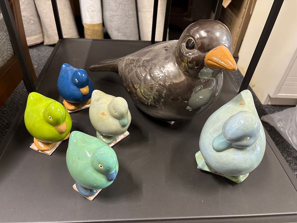 Lot 217: 6 Ceramic Birds