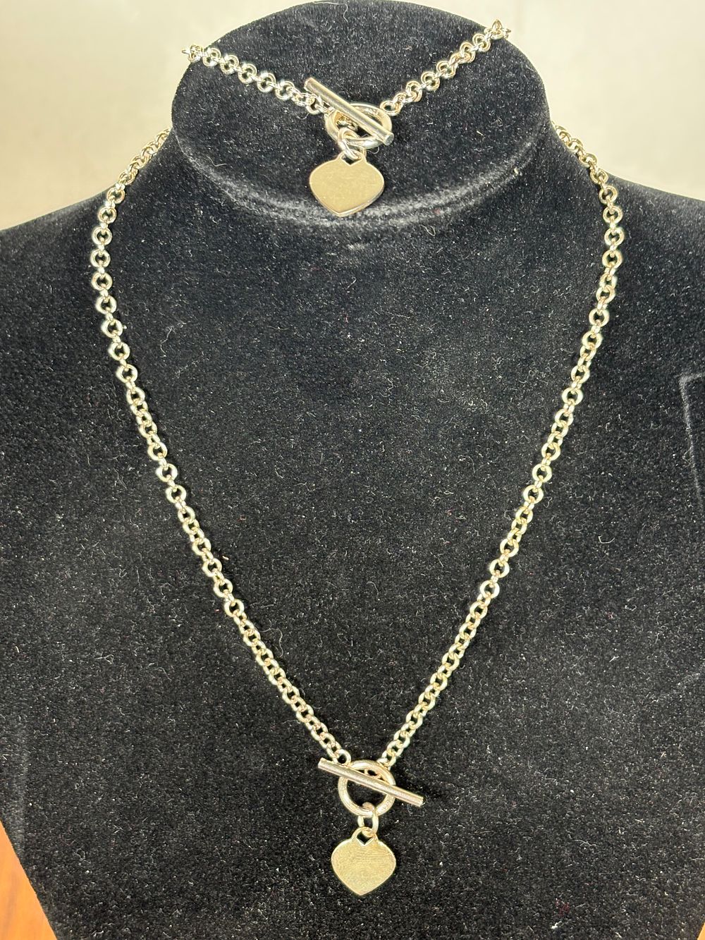 Lot 179: Sterling Silver Necklace and Bracelet Set