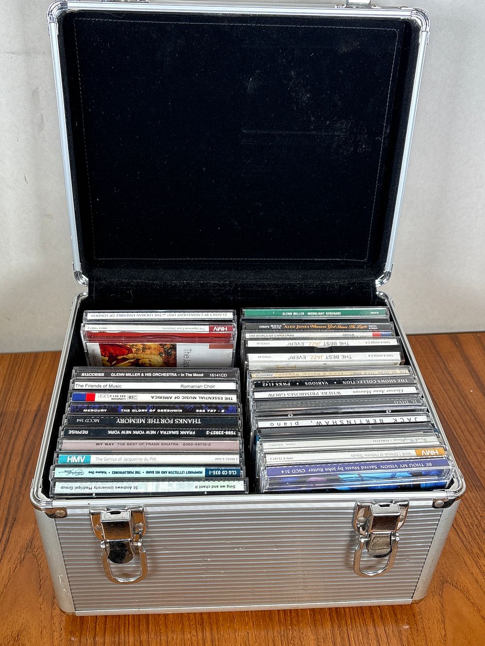 Lot 187: Aluminium CD BOX and Contents