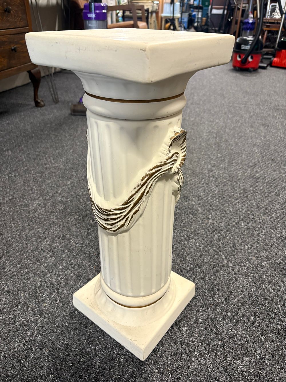 Lot 198: Ceramic Column Pland Pot Stand