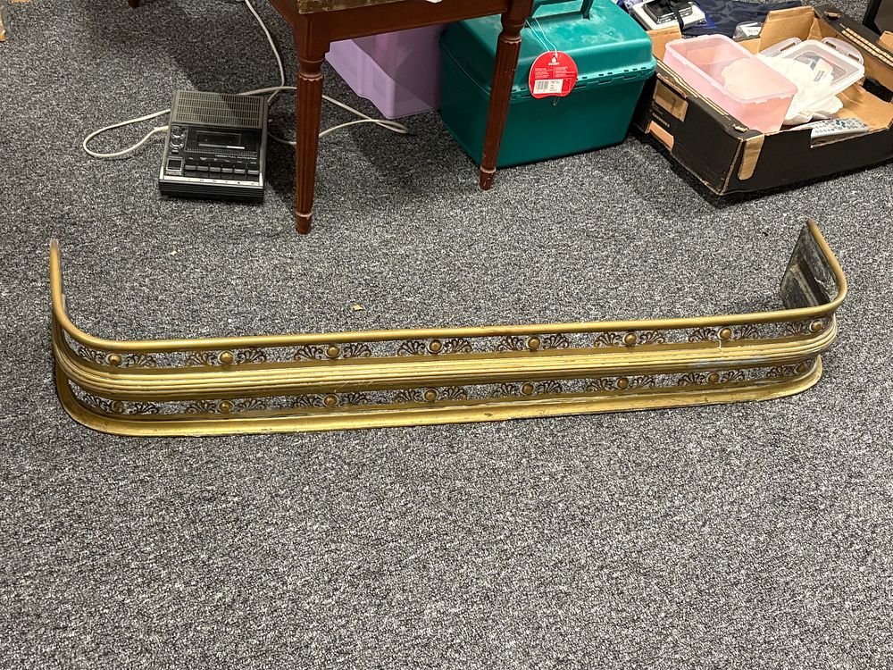 Lot 153: Vintage Brass Fire Fender