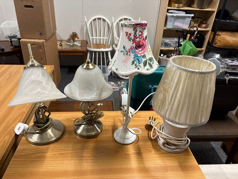 Lot 168: Four House Clearance Table Lamps