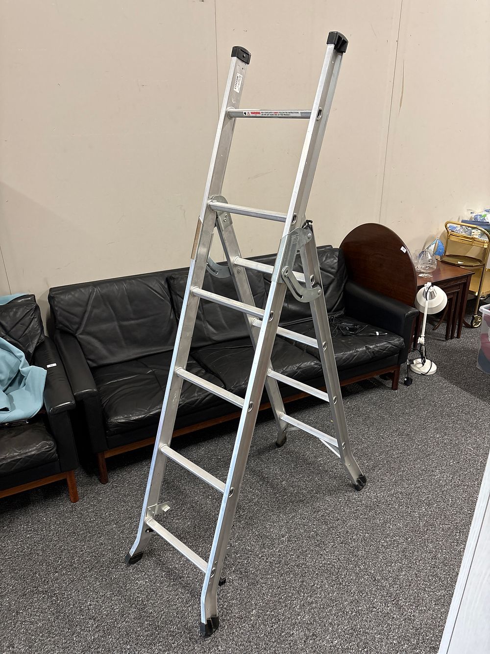 Lot 178: Three Way Aluminium Ladder