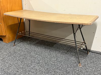 Tatty old Coffee Table. Rusty Legs needs TLC