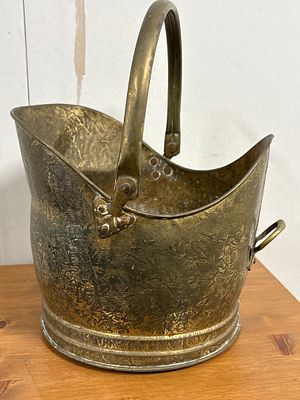 Brass Coal Scuttle. As Pictured