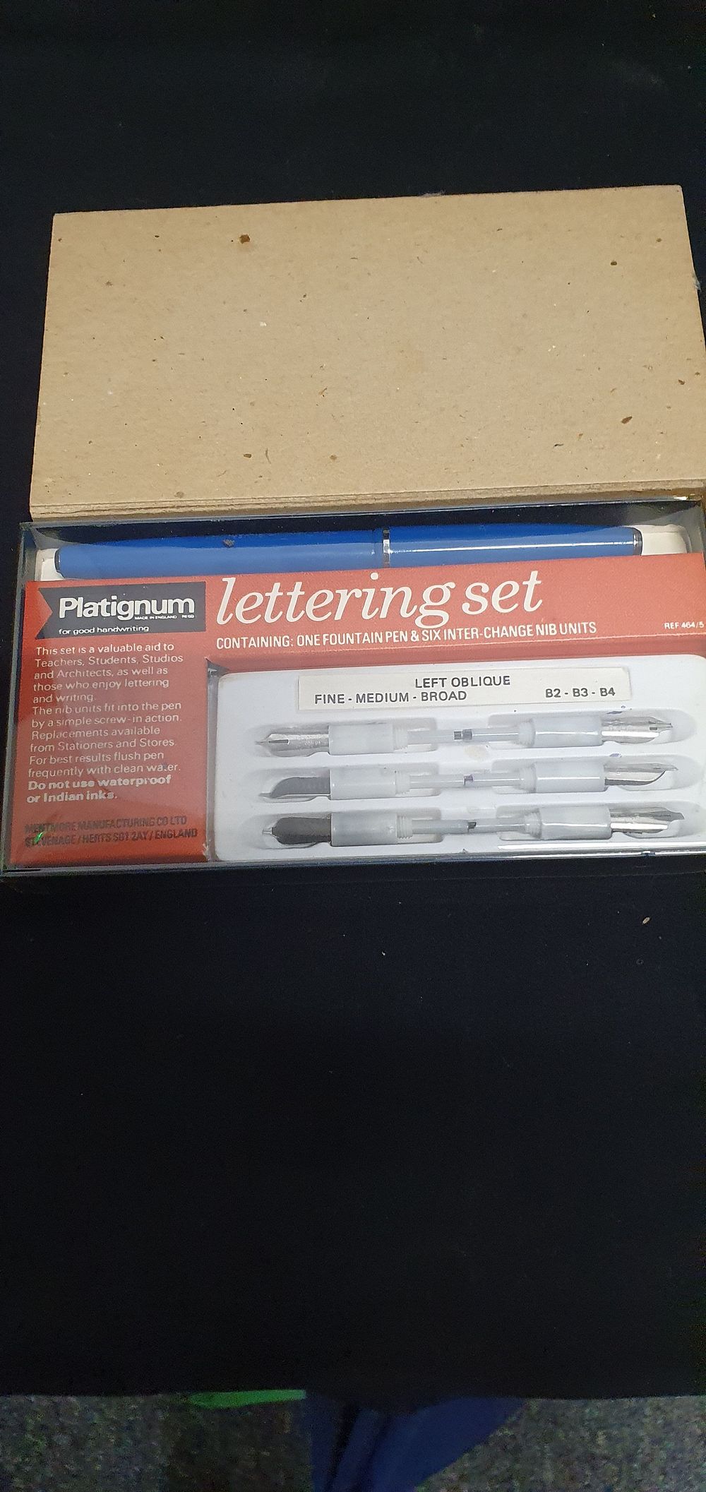 Lot 177: Vintage "Platignum" lettering set.