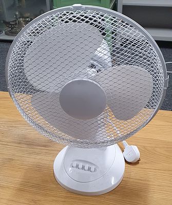 Small desk fan . 12 inch tested and working