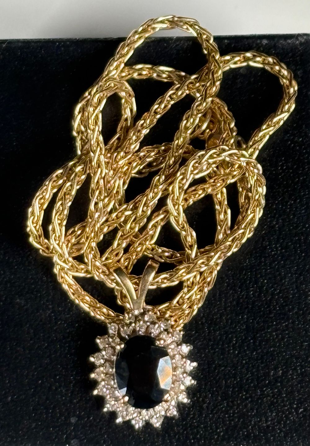 Lot 224: Sapphire and Diamond Necklace