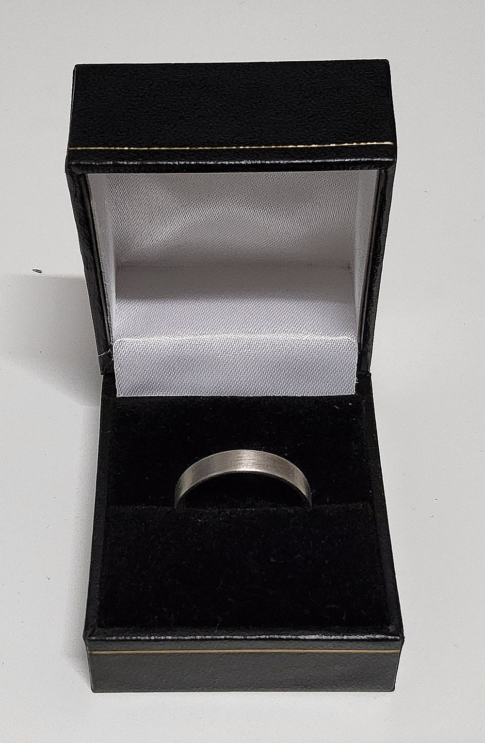 Lot 195: Brushed Silver "Domed" ring.
