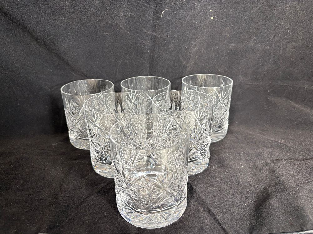 Lot 163: Set of 6 Lead Crystal Glasses