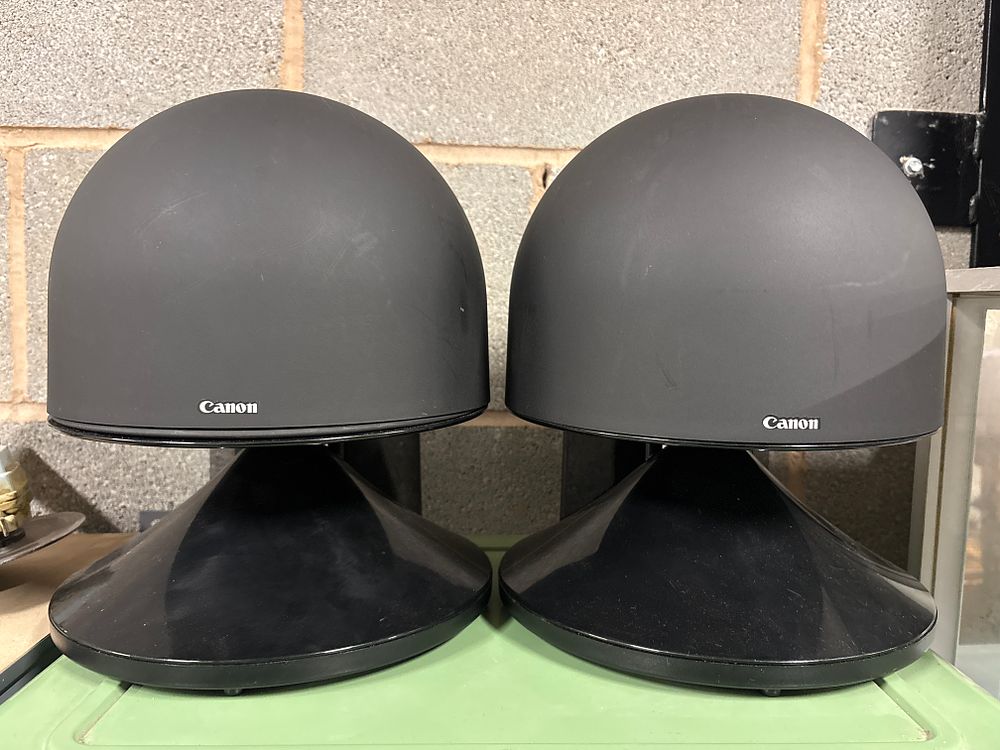 Lot 201: Pair of Canon S-50 Speakers.