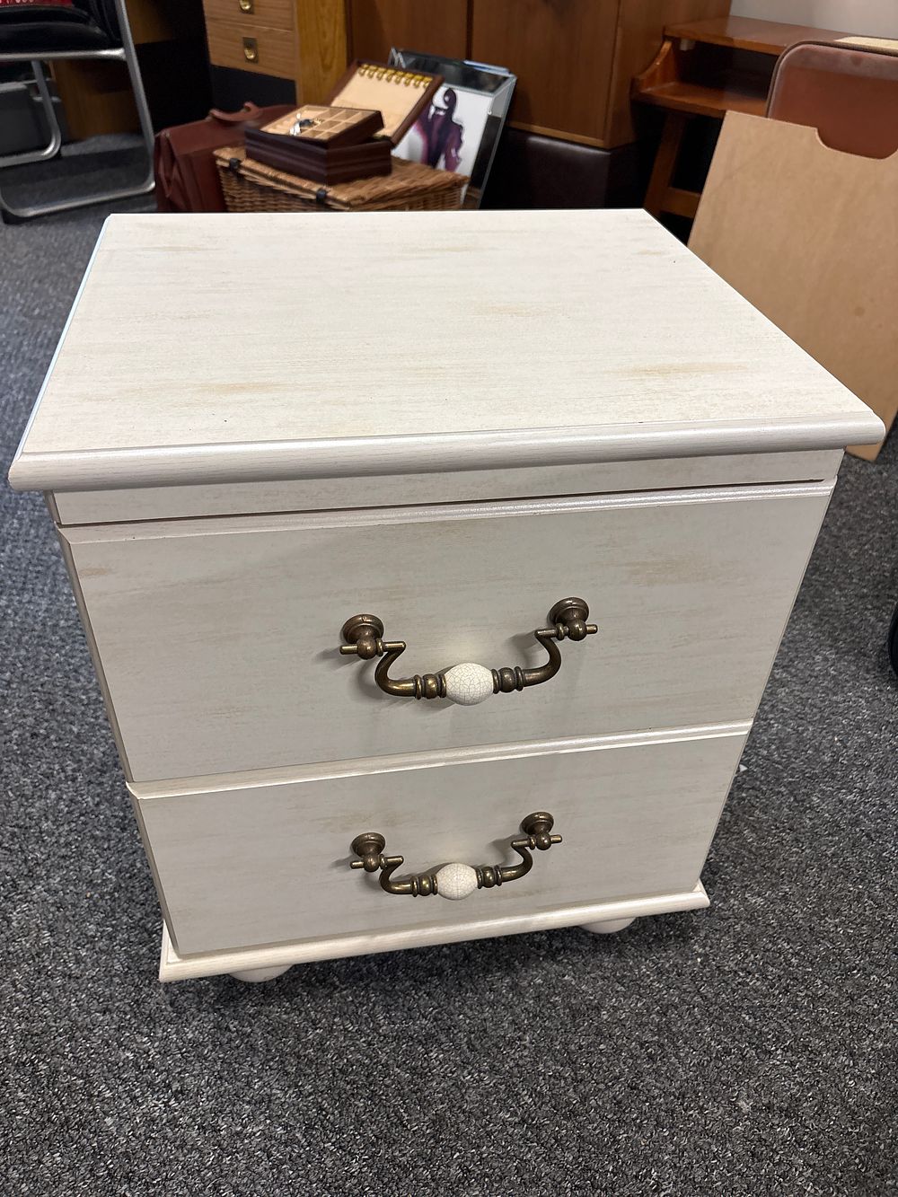 Lot 249: Two Drawer Bedside