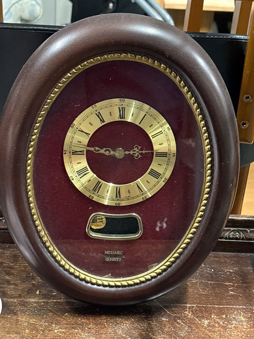 Lot 265: Metamec Wall Clock with Bell chime