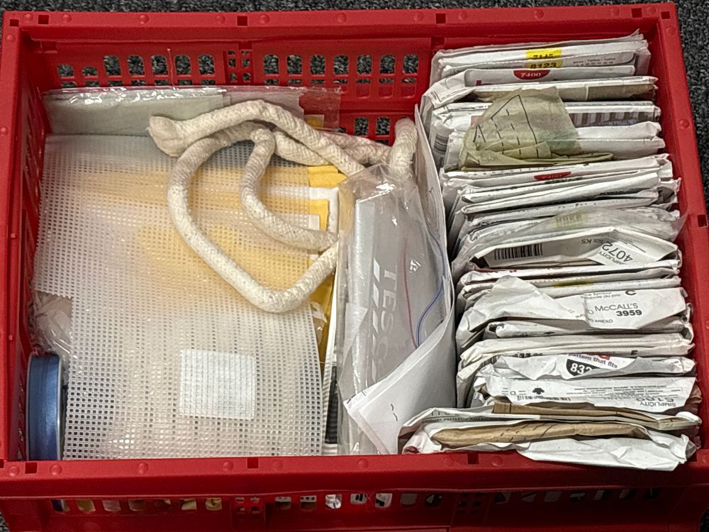 Lot 274: Sewing Patterns and Fabric