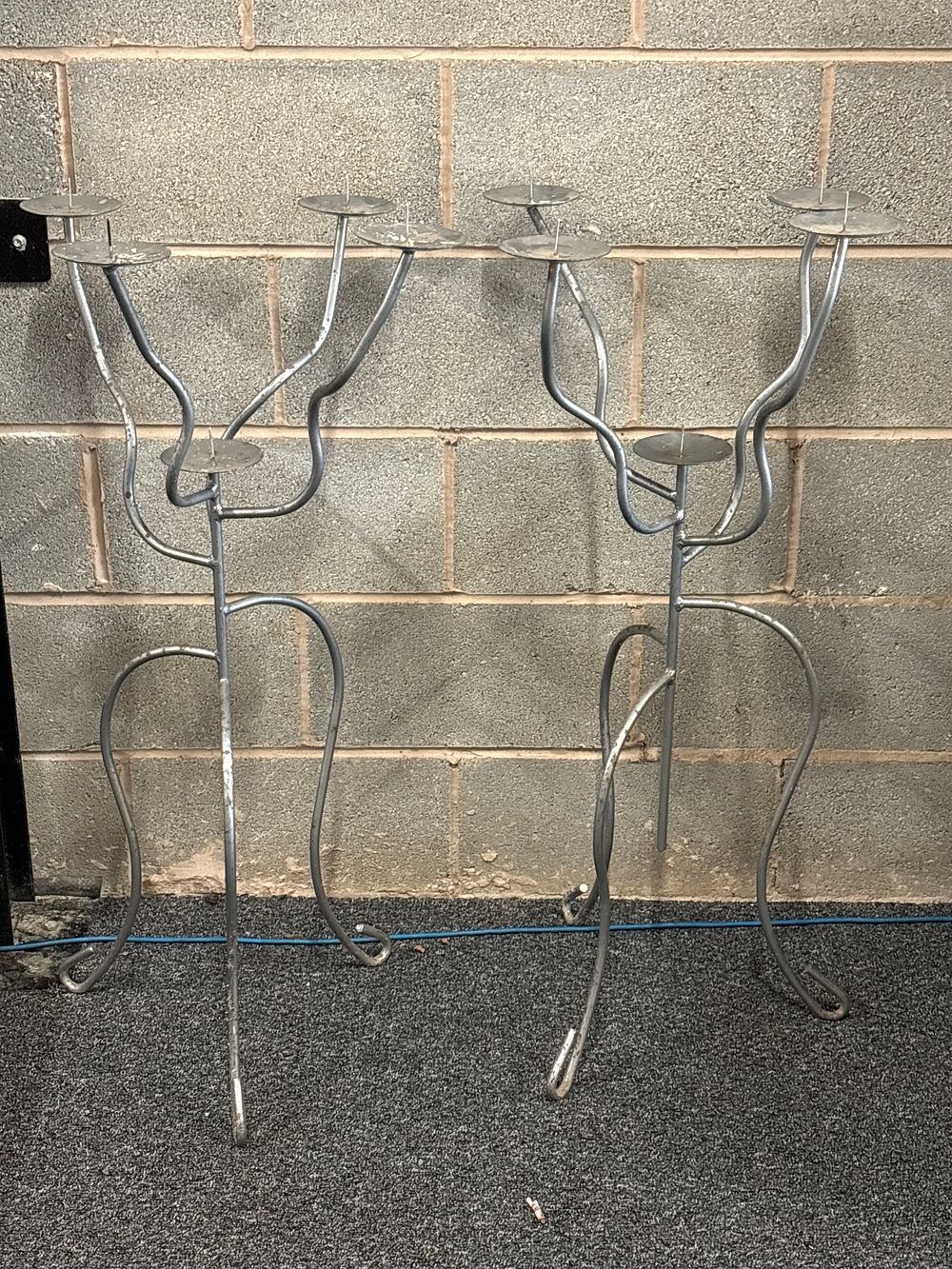 Lot 288: Two Large Candle Holders