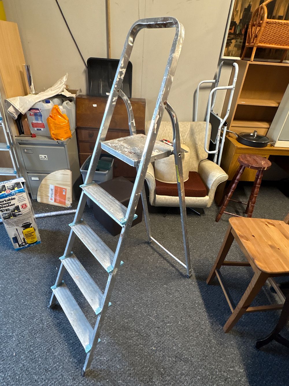 Lot 25a: Beldray Aluminium Stepladder