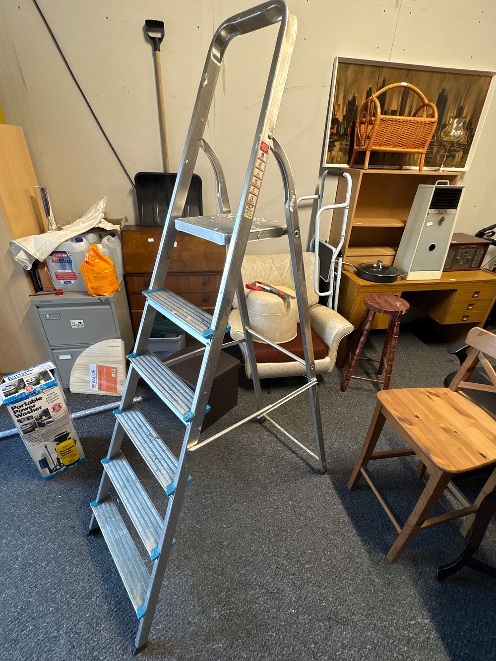 Lot 114a: Beldray 5 Step Aluminium Ladder