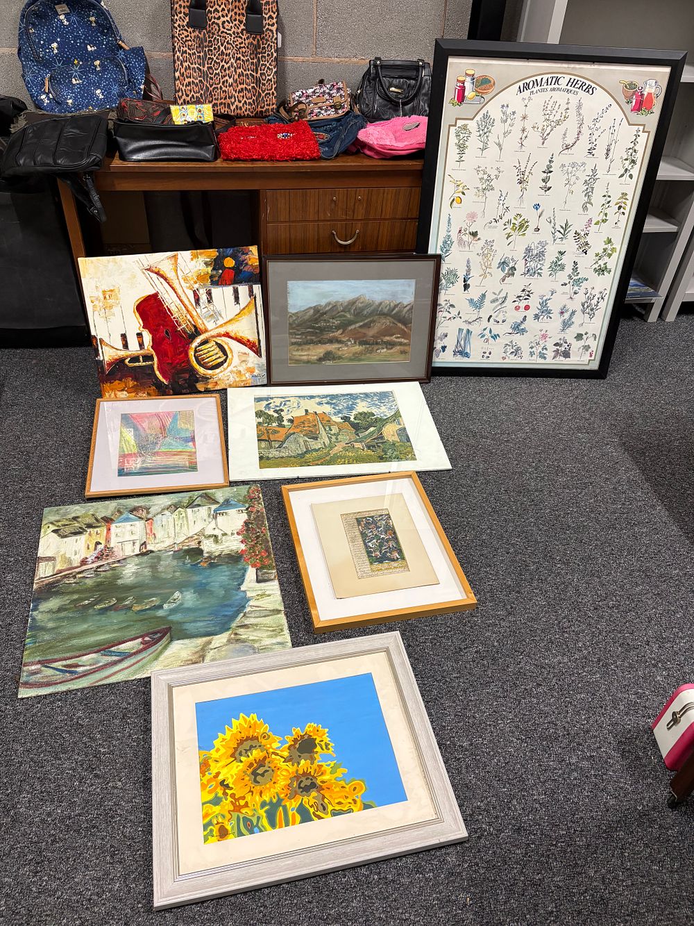 Lot 187: Selection of House Clearance Pictures incl Original Art
