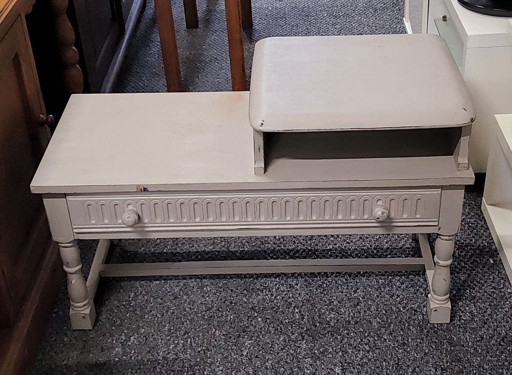 Lot 157: Telephone seat table.