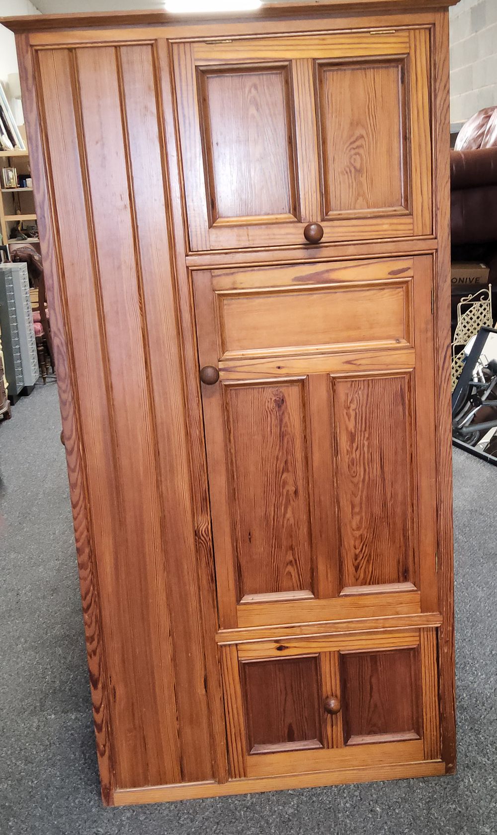 Lot 161: Tall pine kitchen pantry unit