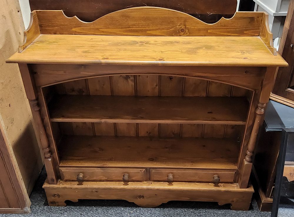 Lot 162: Shelf Unit with two drawers.