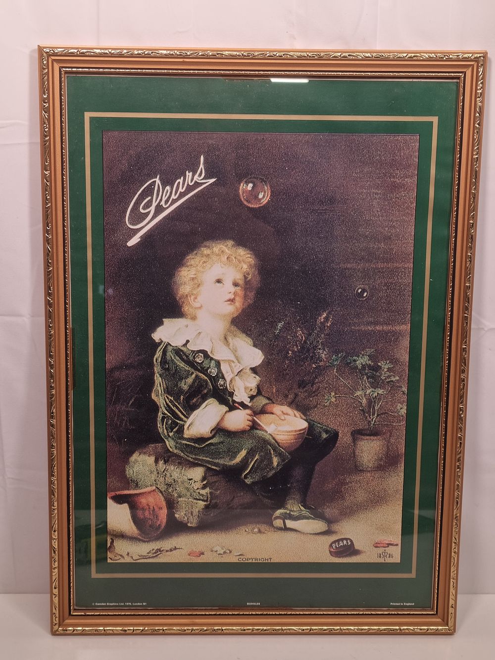Lot 194: Framed Pears Advertising Print