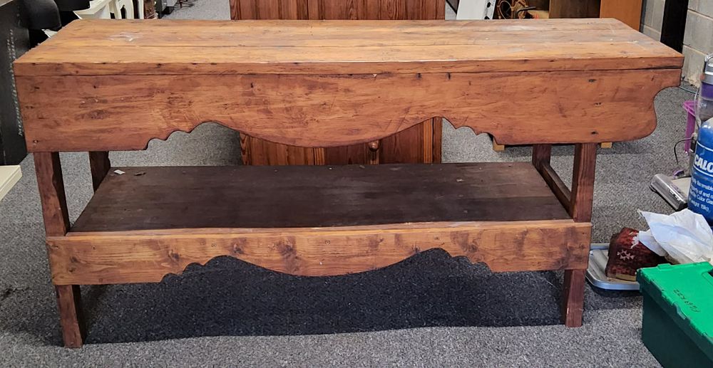 Lot 200: Solid Wood Workbench