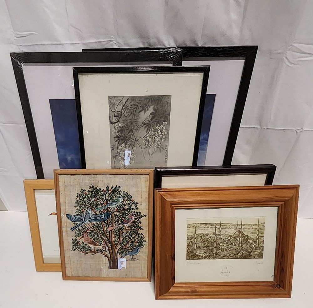 Lot 190a: Selection of framed prints. (x7).