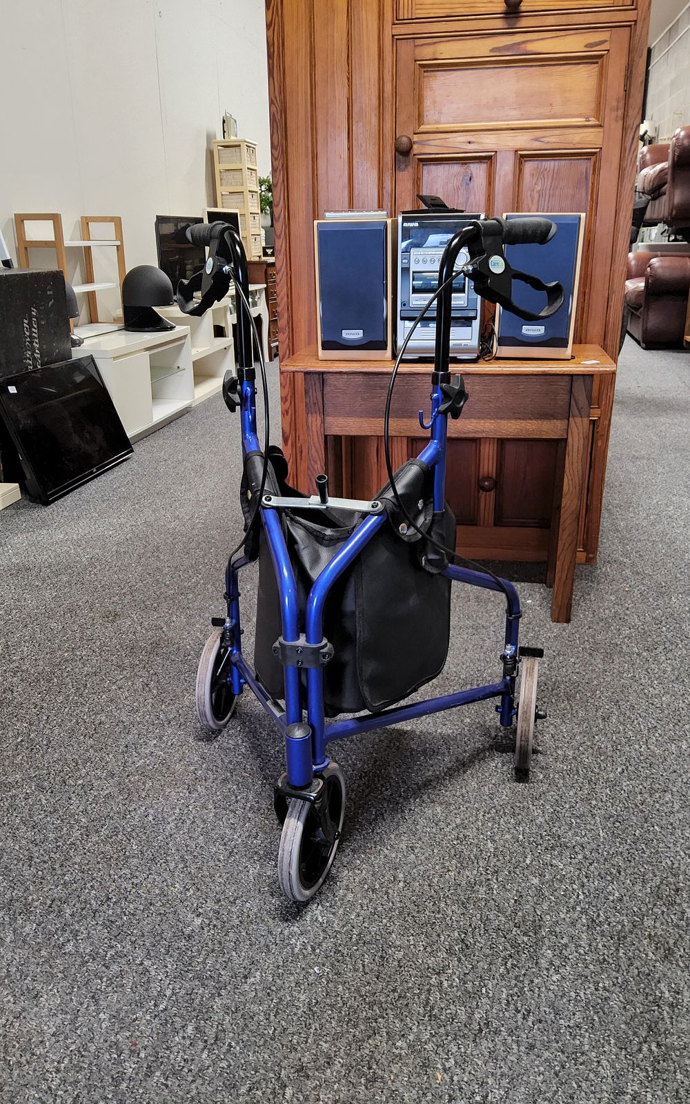 Lot 204: "Care Co" light aluminium walker.