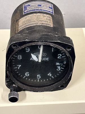 Vintage Aircraft Altimeter. By Allen , Wichita Kansas