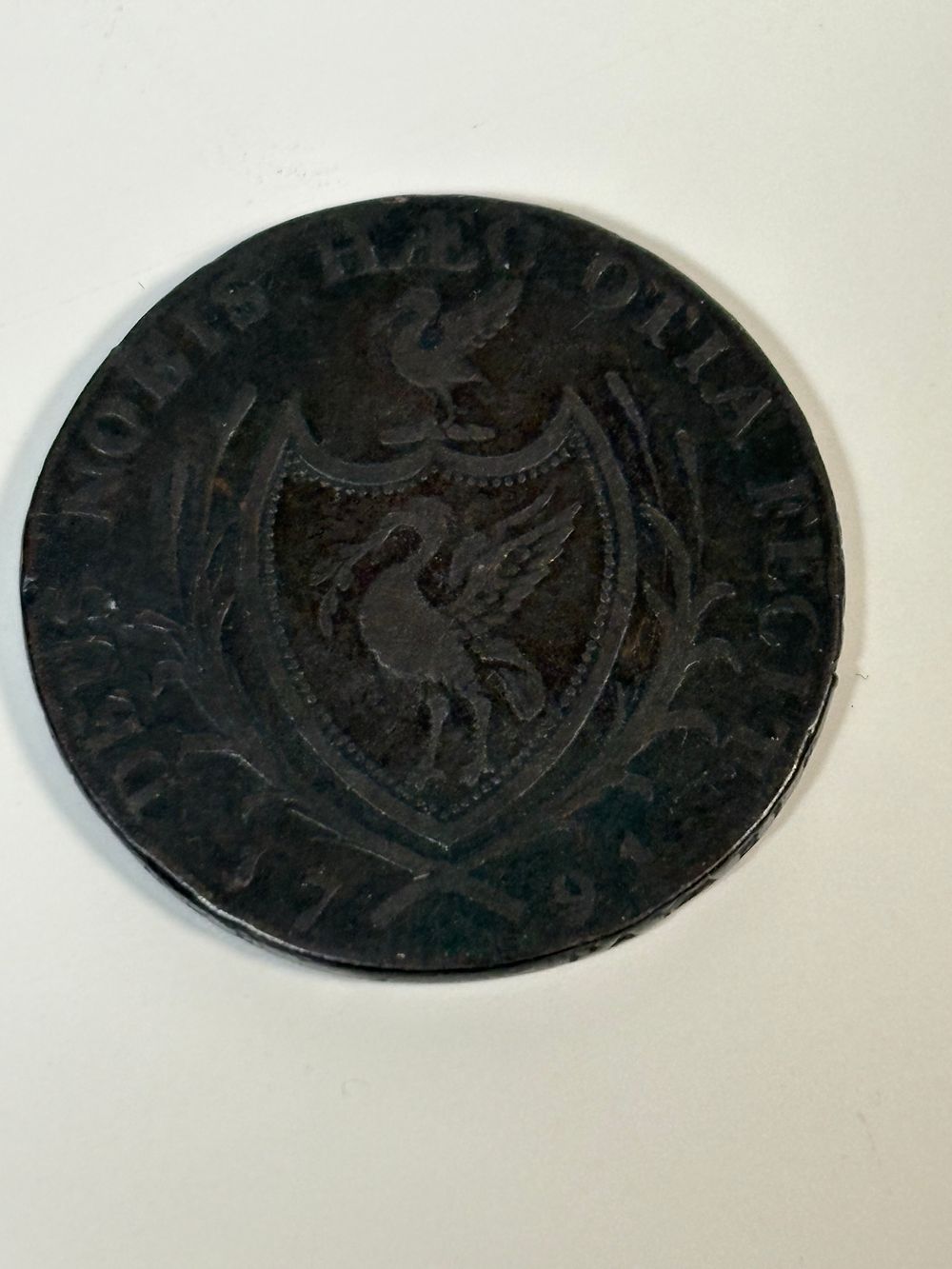 Lot 188: Liverpool Halfpenny Token Dated 1791